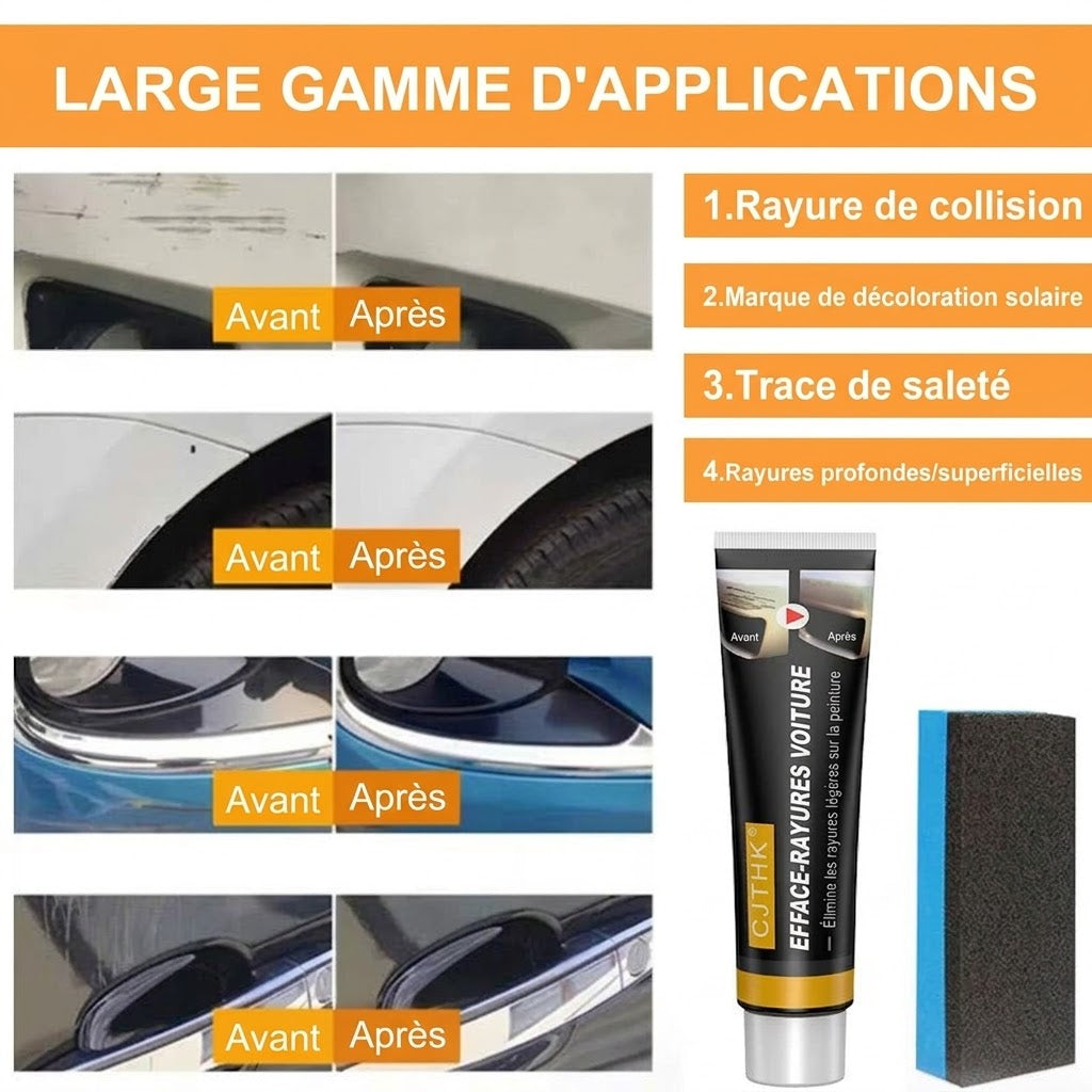 Kit dissolvant de rayures pour voiture Rayure Zero